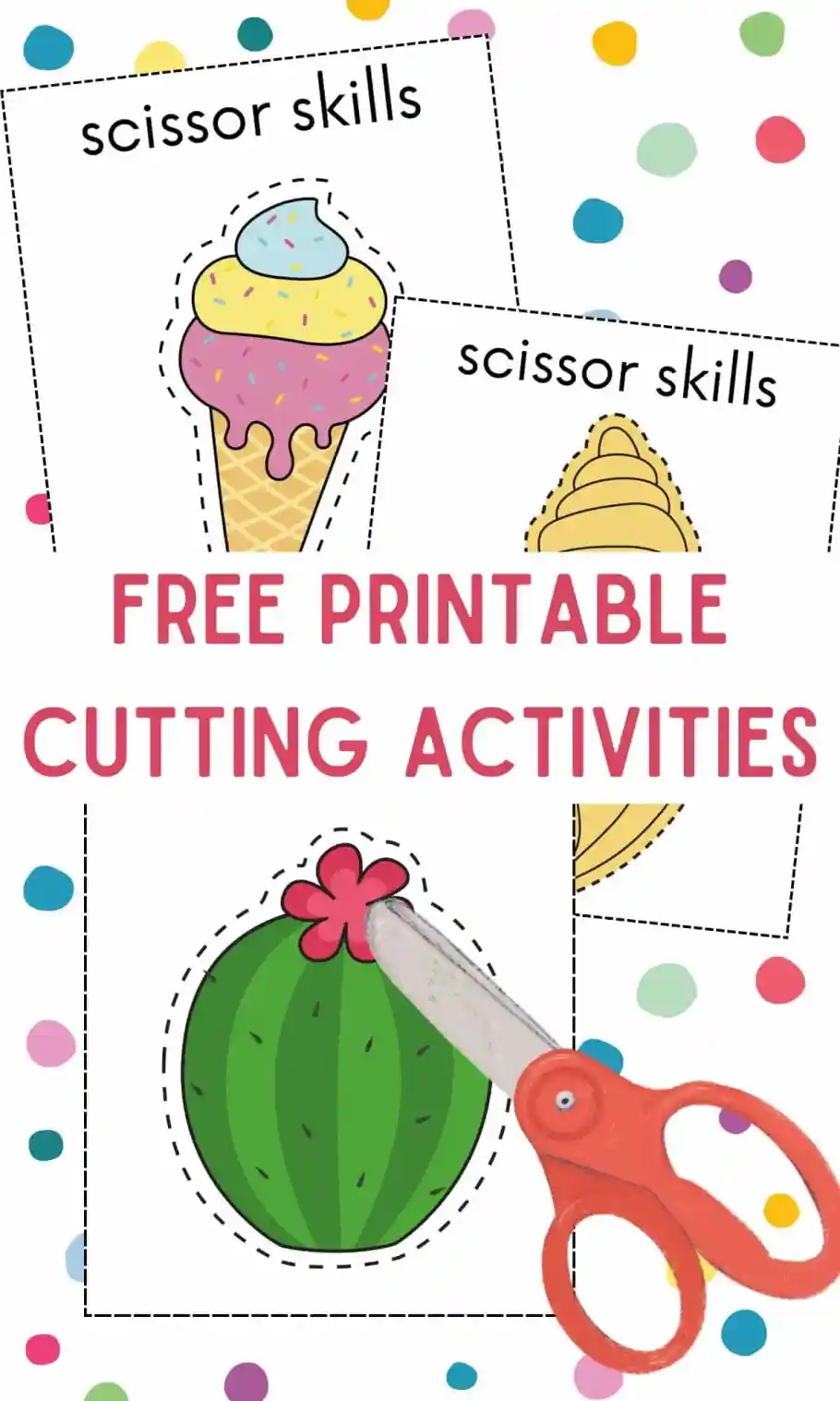 Free Printable Cutting Activities For Kids In The Playroom