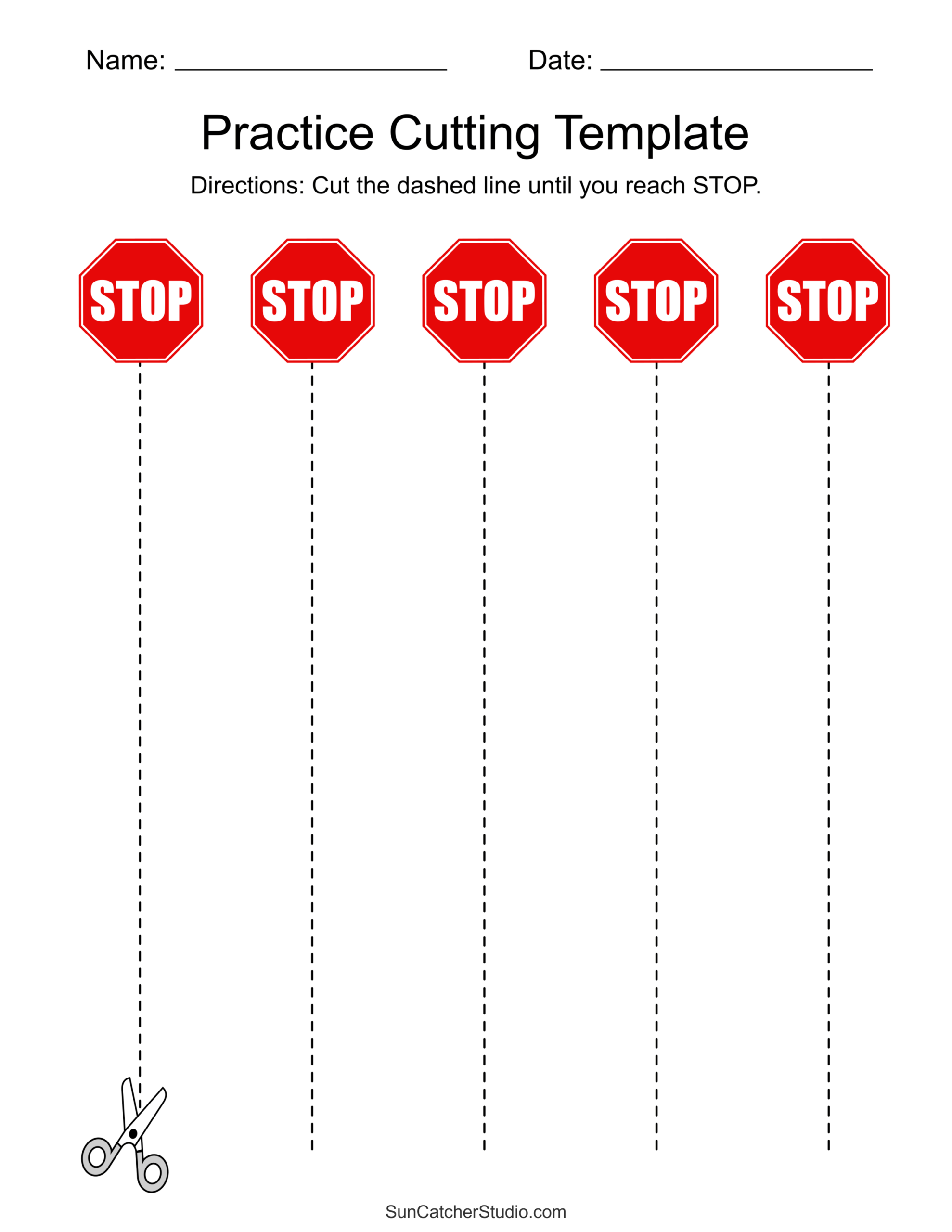 Free Printable Cutting Worksheets For Preschoolers DIY Projects Worksheets Library