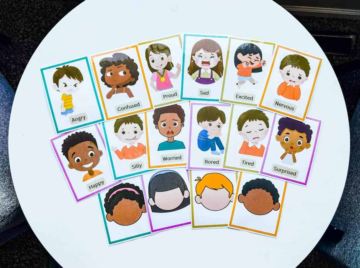 Free Printable Emotions Flashcards For Kids With Game Ideas Fox Farm Home Free Printable Emotions Flashcards For Kids With Game Ideas Fox Farm Home