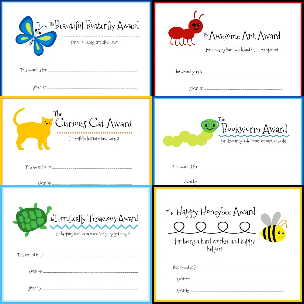 Free Printable End Of Year Awards That Recognize Growth Inlovewithlearning