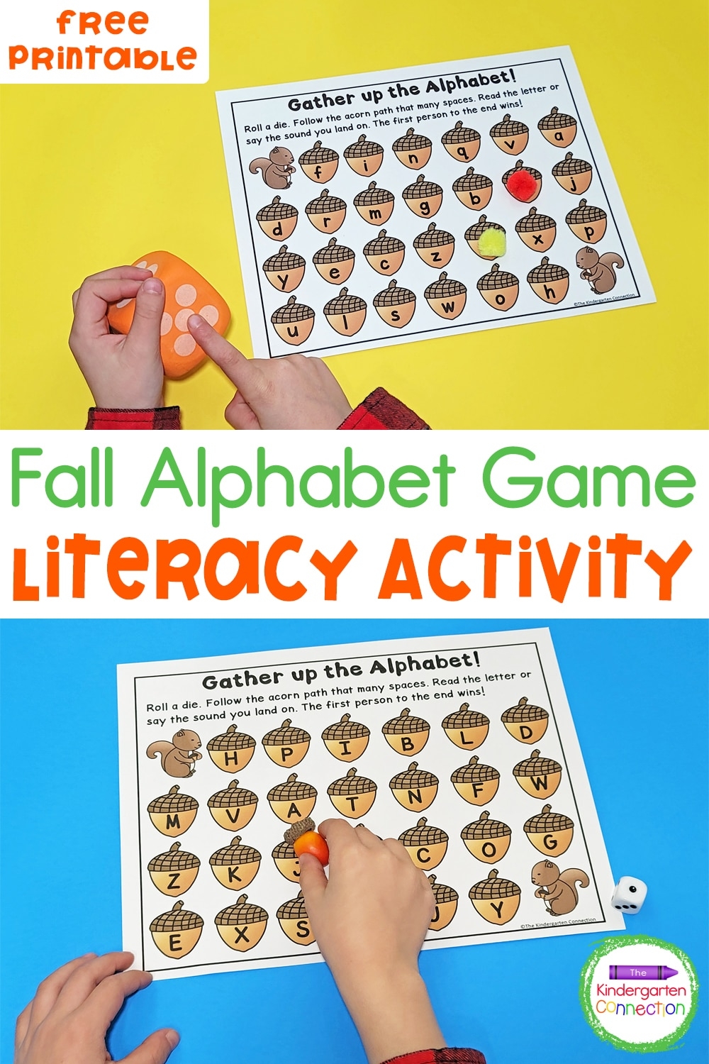 FREE Printable Fall Alphabet Game
