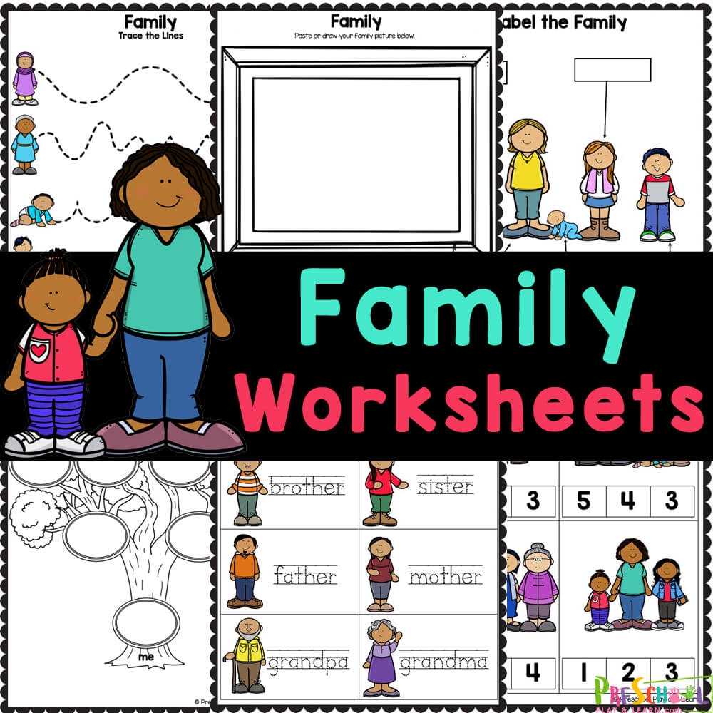 FREE Printable Family Worksheets For Preschool FREE Printable Family Worksheets For Preschool
