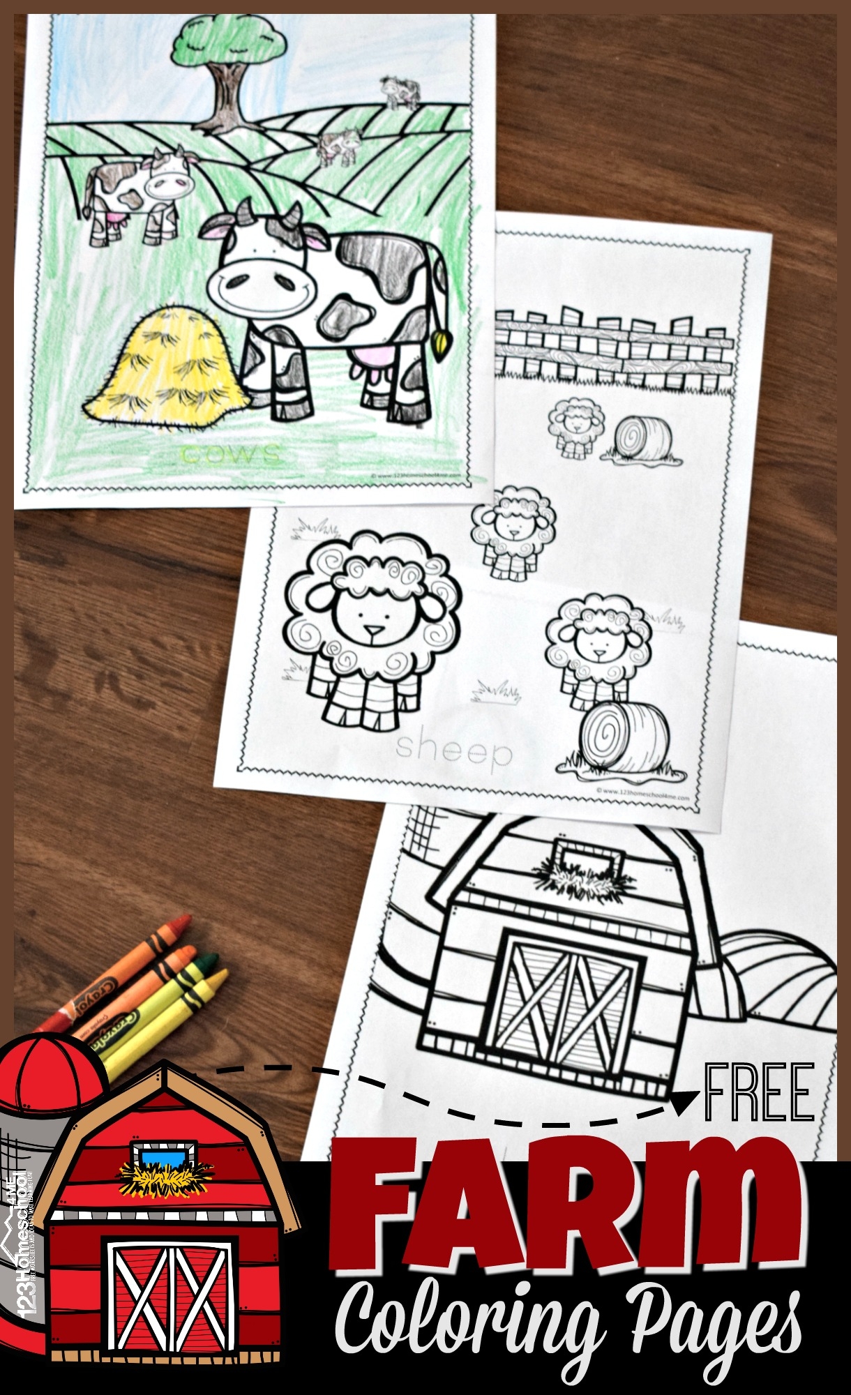 FREE Printable Farm Animal Coloring Pages For Kids FREE Printable Farm Animal Coloring Pages For Kids