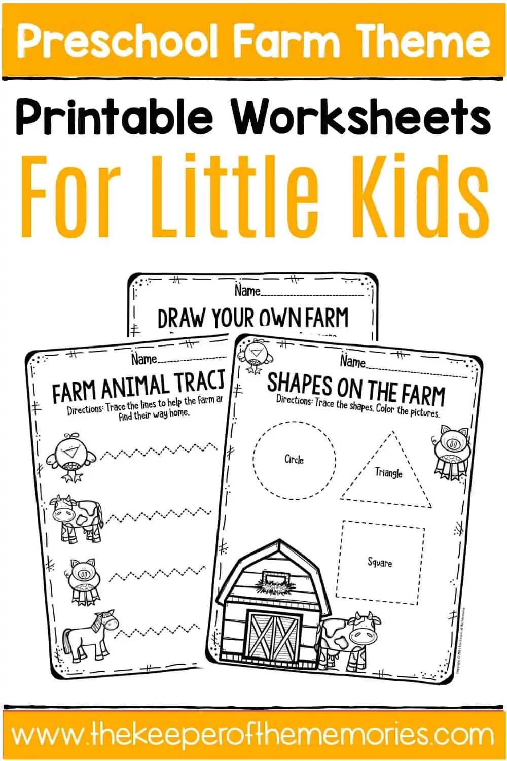 Free Printable Farm Preschool Worksheets The Keeper Of The Memories
