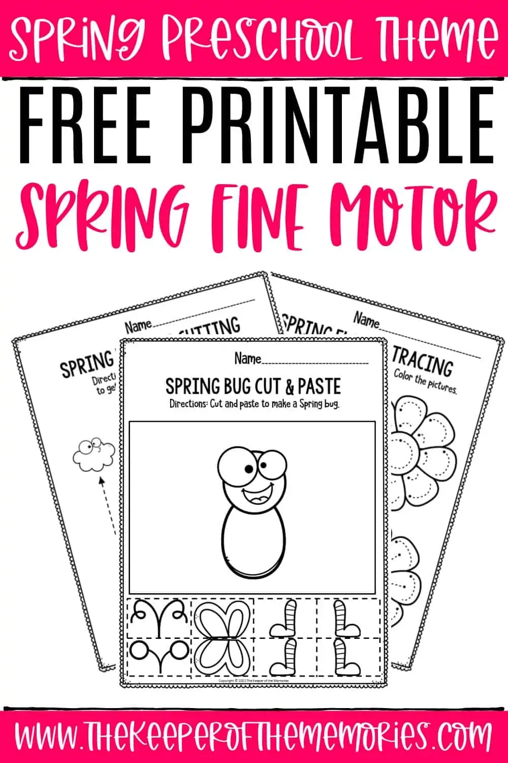 Free Printable Fine Motor Spring Preschool Worksheets Free Printable Fine Motor Spring Preschool Worksheets