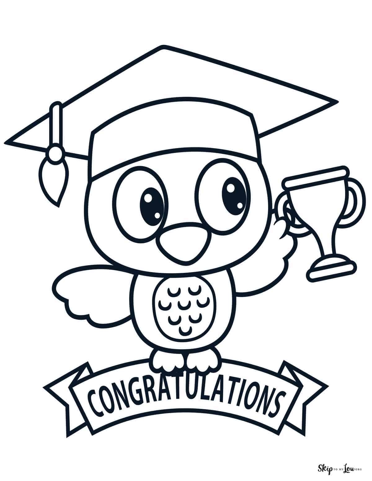 Free Printable Graduation Coloring Pages For Kids Skip To My Lou