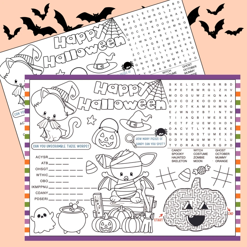 Free Printable Halloween Activities And Decor For Kids And Adults