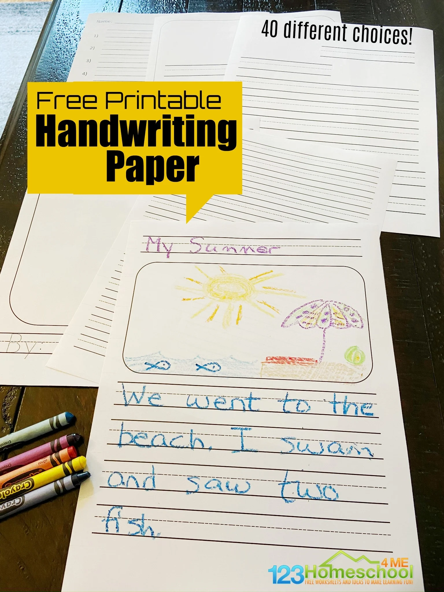 FREE Printable Handwriting Paper FREE Printable Handwriting Paper