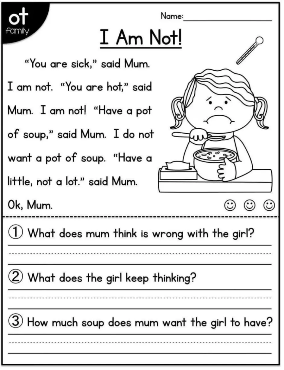 Free Printable Kindergarten Reading Worksheets Activity School For Kids