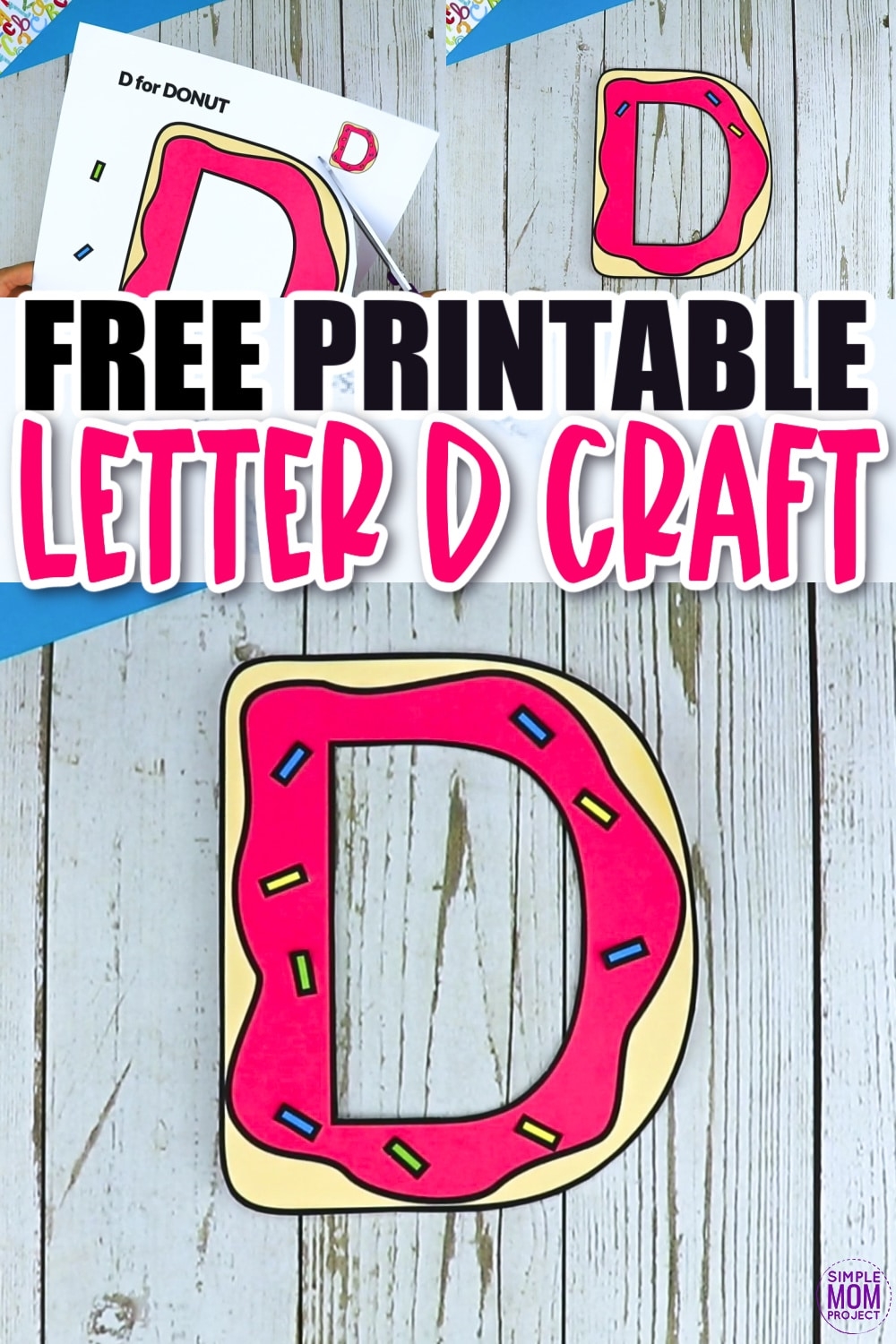 Free Printable Letter D Craft Template Easy Activity For Kids Simple Mom Project