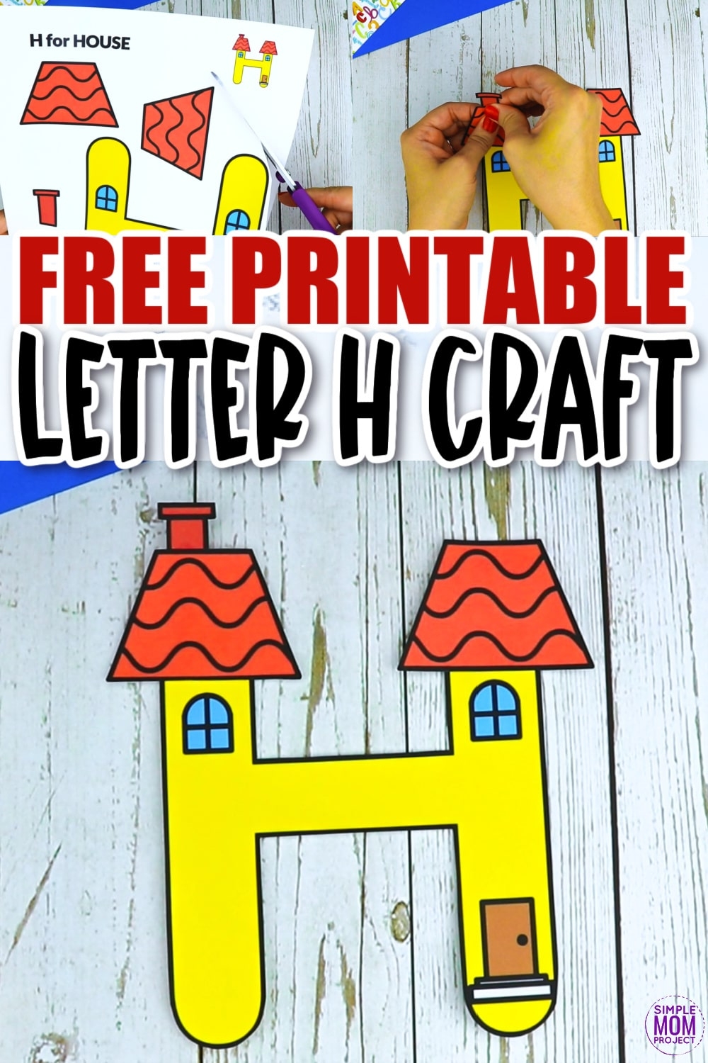 Free Printable Letter H Craft Template Easy Activity For Kids Simple Mom Project