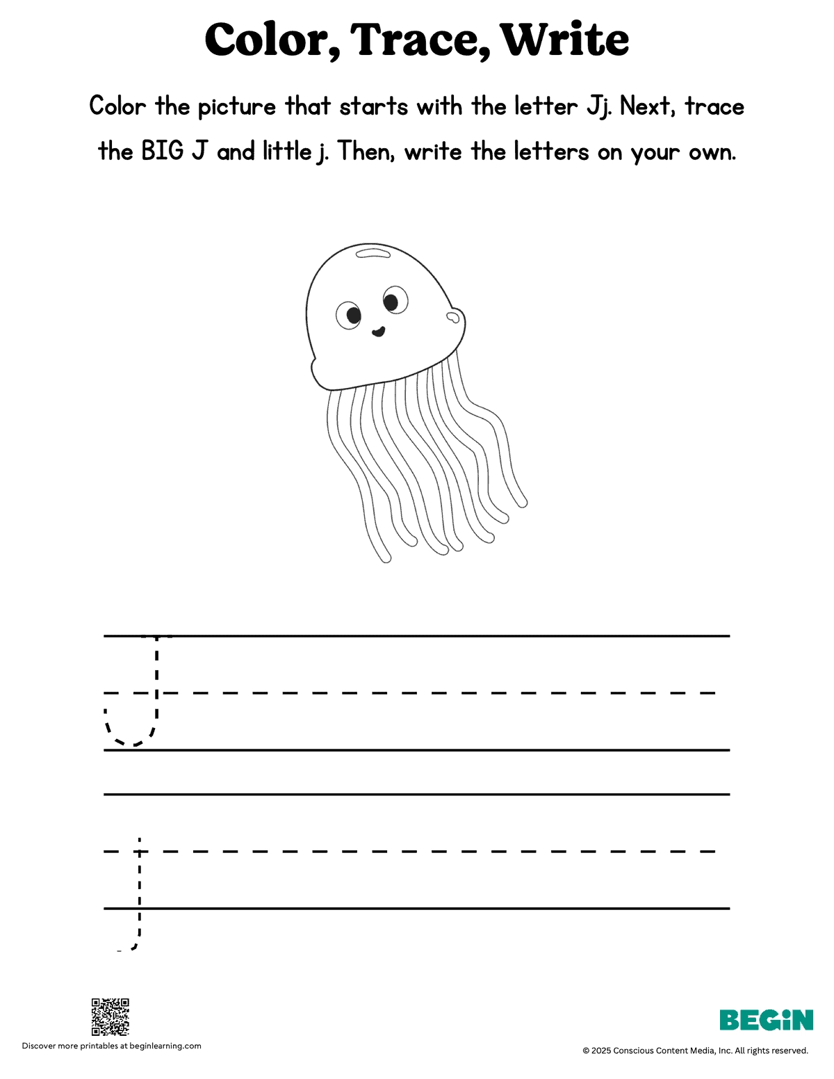 Free Printable Letter J Worksheets Begin Learning