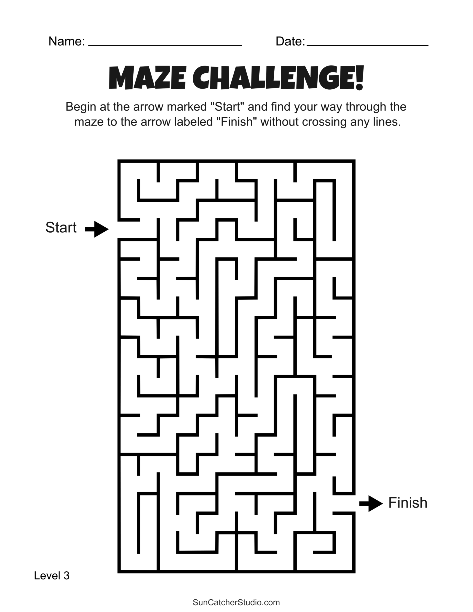 Free Printable Maze Activities And Puzzle Worksheets For Kids Free Printables Lettering SVG Files Tools Apps