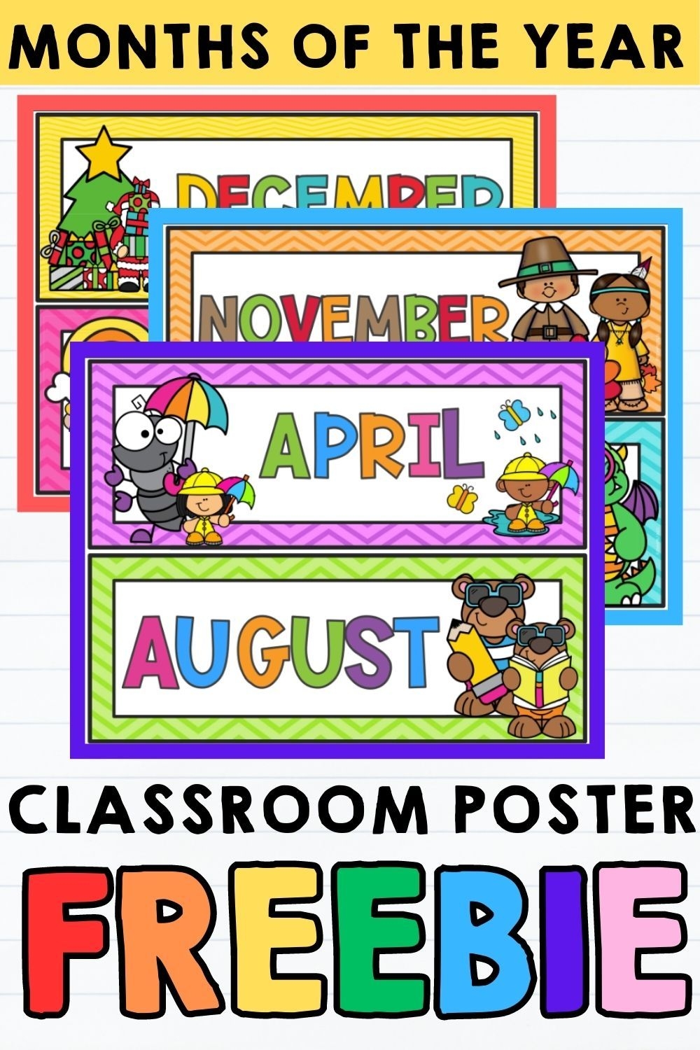 FREE Printable Months Of The Year Poster Engage And Educate FREE Printable Months Of The Year Poster Engage And Educate