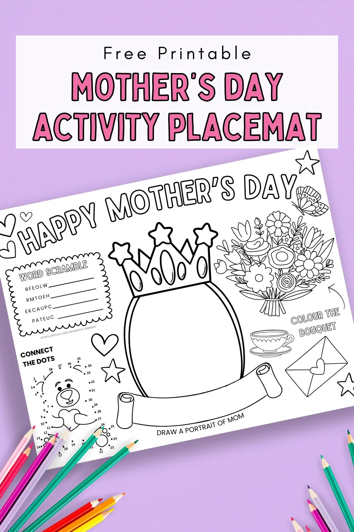 Free Printable Mothers Mother 039 s Activities For Preschool Free Printable Mother s Day Activity Placemat Gathering Beauty Free Printable Mothers Mother 039 s Activities For Preschool Free Printable Mother s Day Activity Placemat Gathering Beauty
