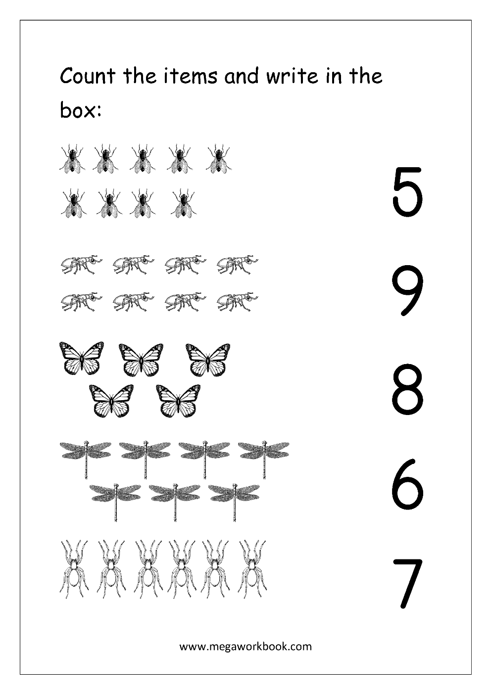 Free Printable Number Matching Worksheets For Kindergarten And Preschool Count And Match 1 10 MegaWorkbook Free Printable Number Matching Worksheets For Kindergarten And Preschool Count And Match 1 10 MegaWorkbook