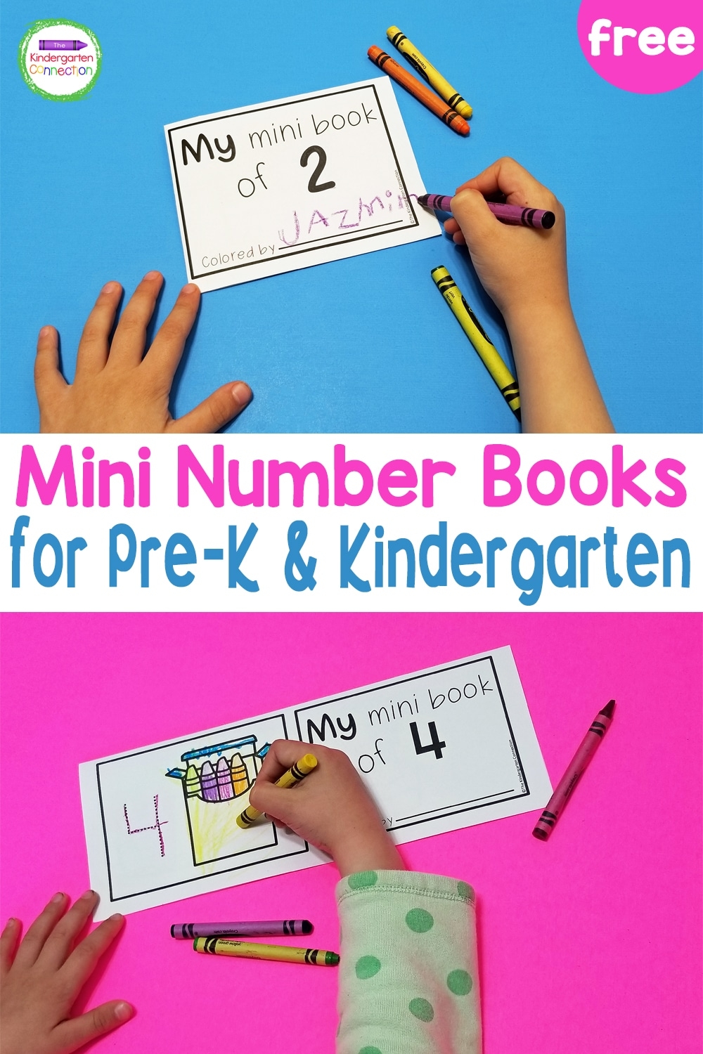 FREE Printable Number Mini Books For Pre K Kindergarten