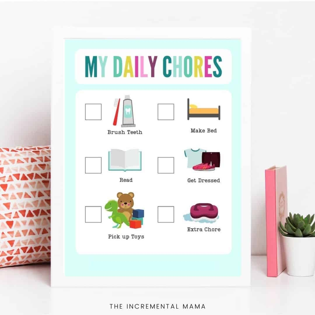 Free Printable Picture Chore Chart For Preschoolers Toddlers Free Printable Picture Chore Chart For Preschoolers Toddlers