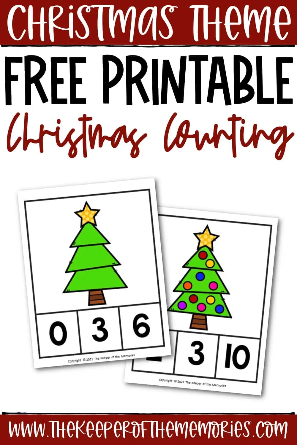Free Printable Preschool Christmas Counting Free Printable Preschool Christmas Counting