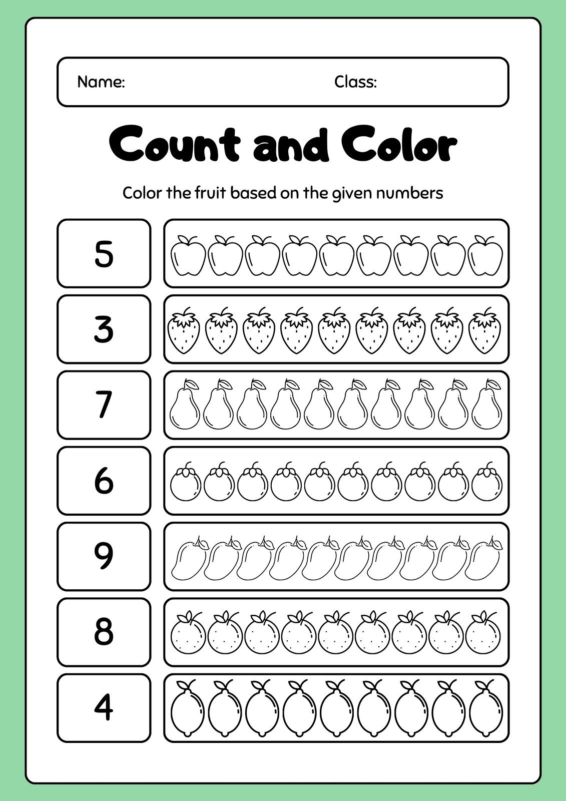 Free Printable Preschool Worksheets For Fun Learning Activities