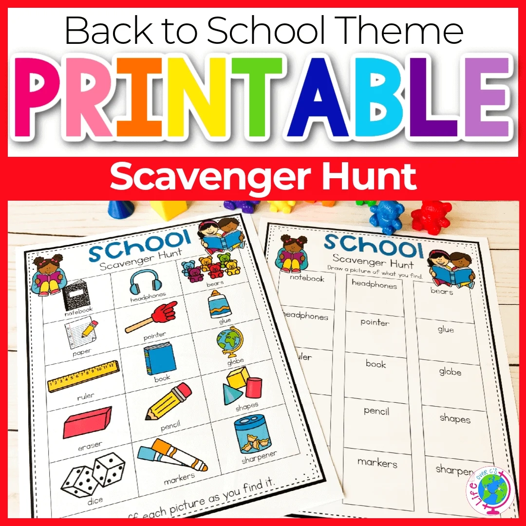 Free Printable School Scavenger Hunts For Kids