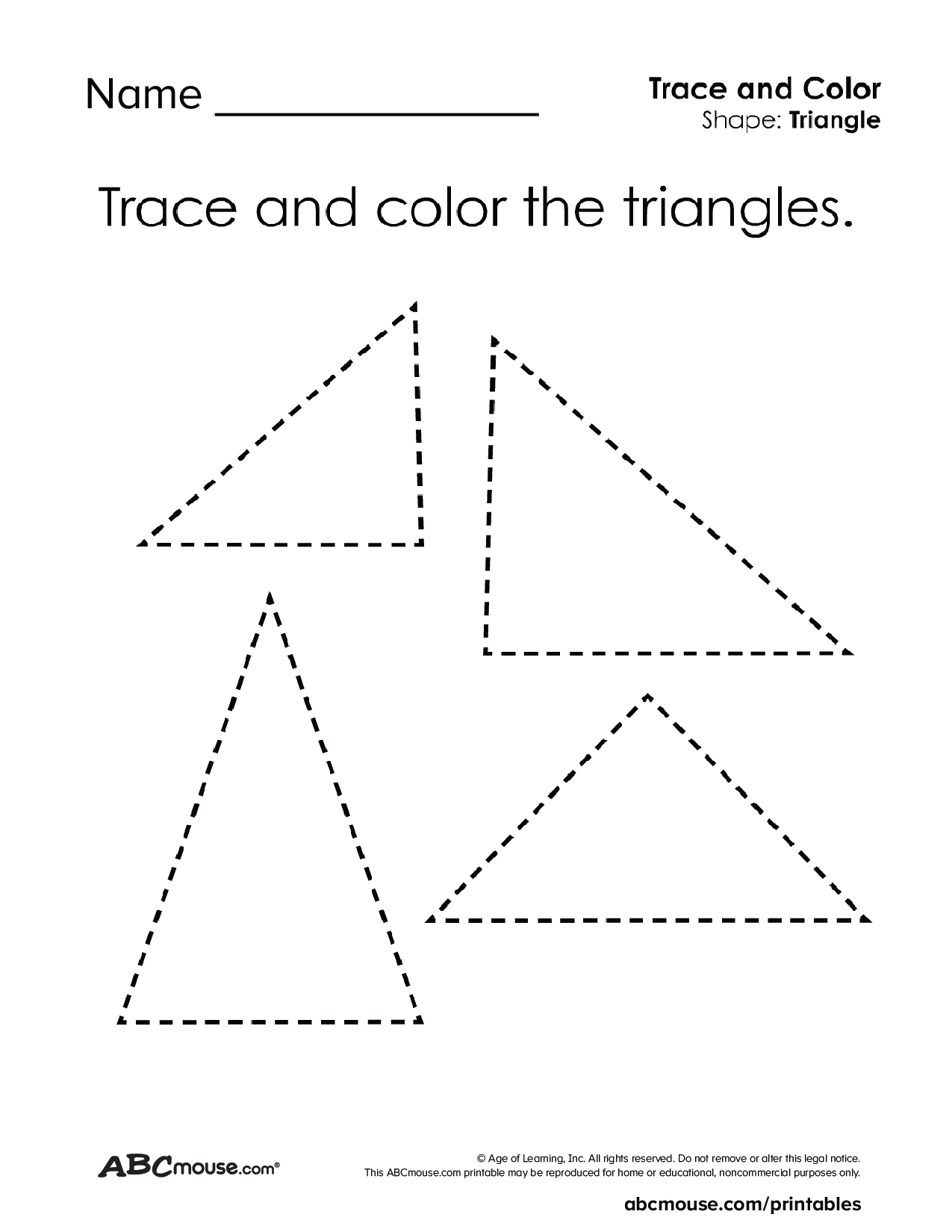 Free Printable Shape Tracing Worksheets ABCmouse Free Printable Shape Tracing Worksheets ABCmouse