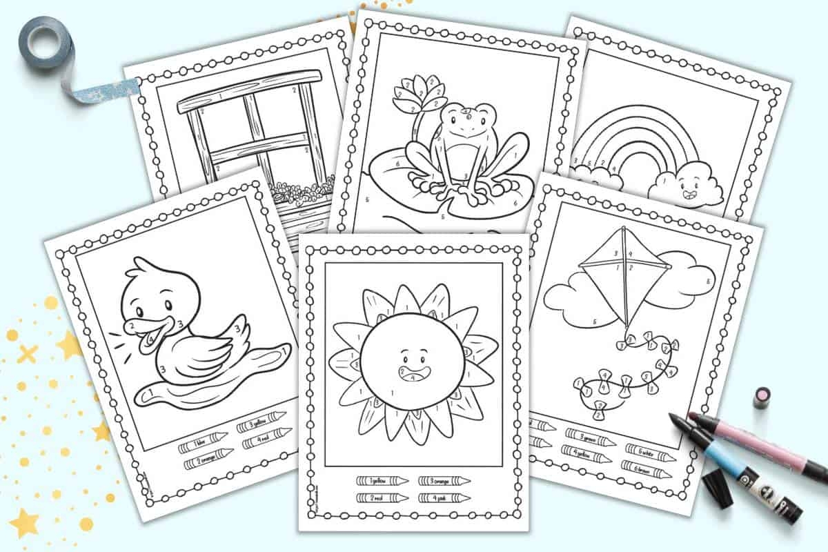 Free Printable Spring Color By Number The Artisan Life Free Printable Spring Color By Number The Artisan Life