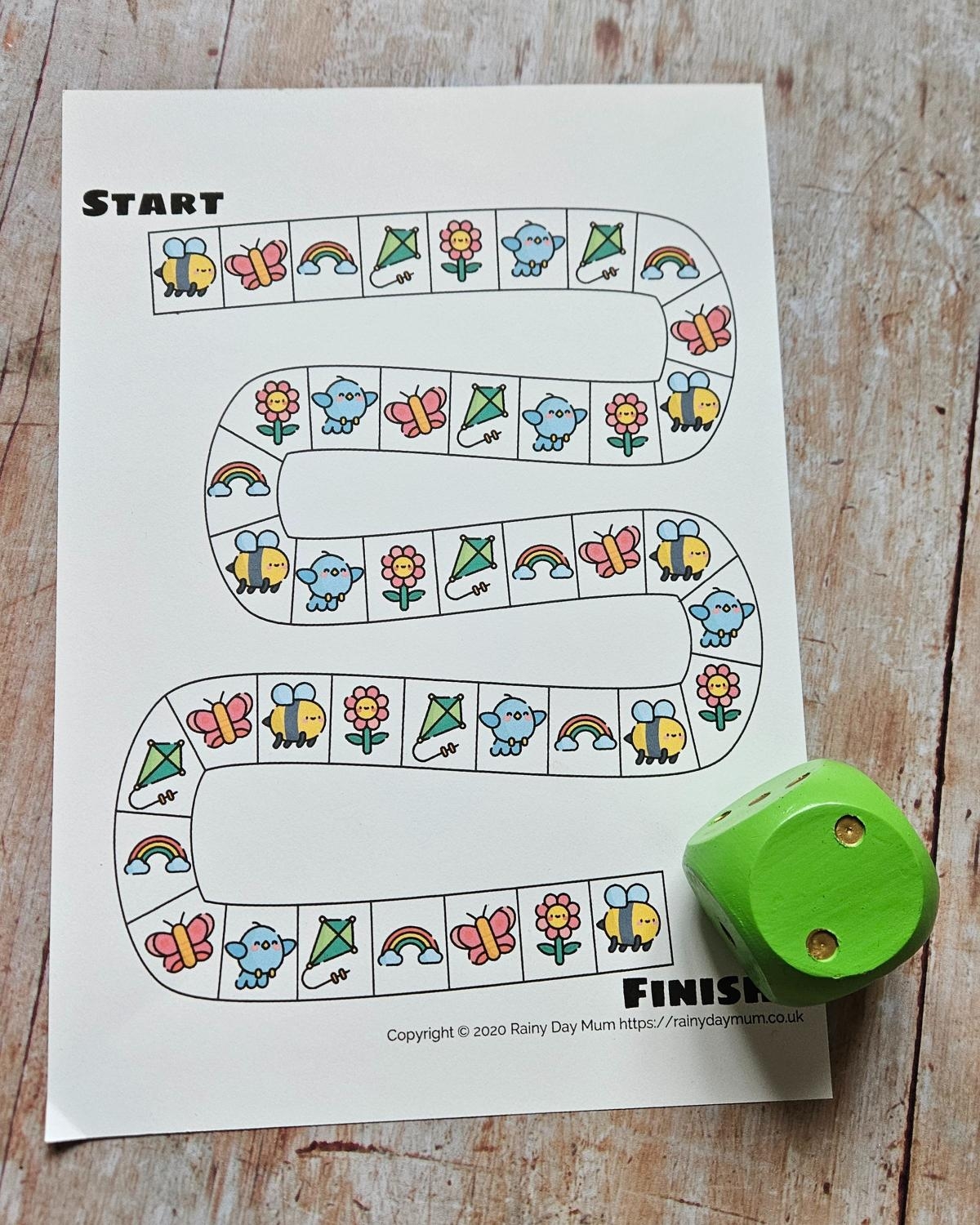 FREE Printable Spring Game For Toddlers And Preschoolers FREE Printable Spring Game For Toddlers And Preschoolers