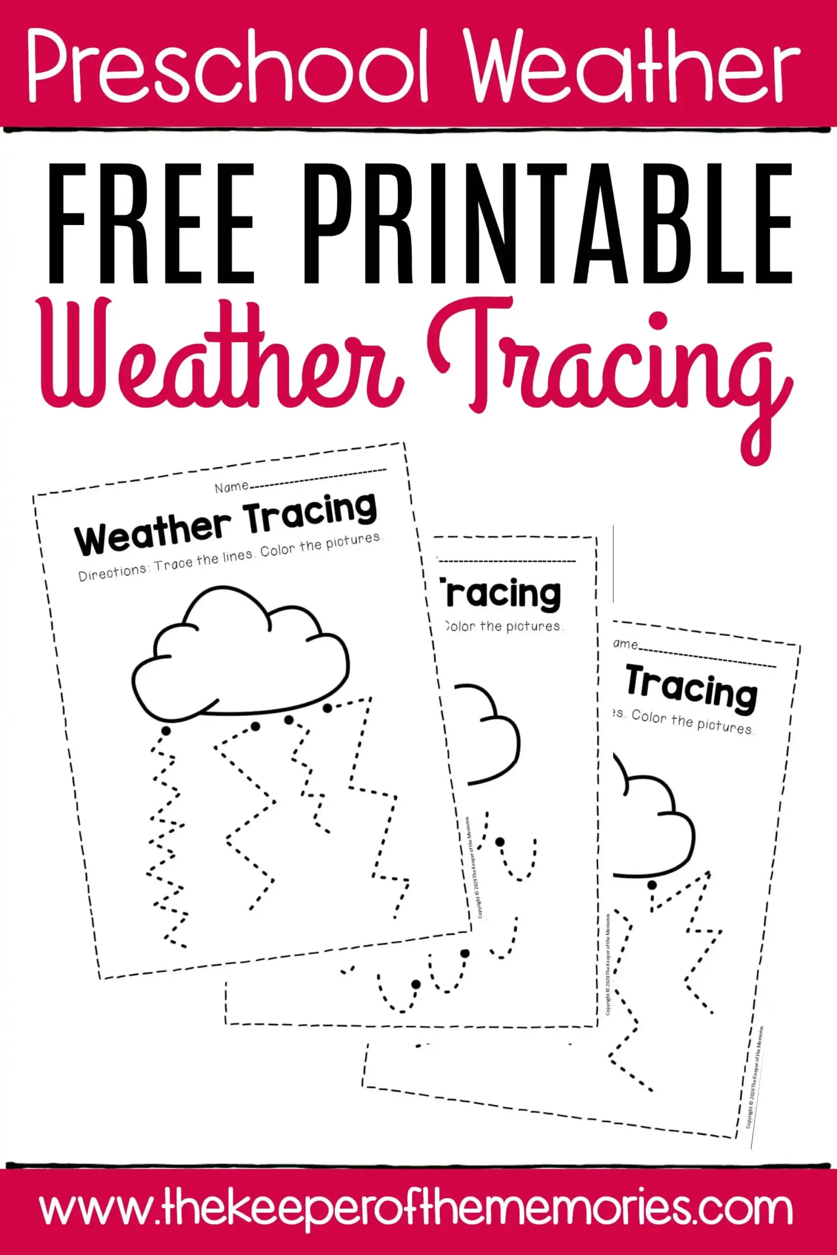 Free Printable Storm Clouds Tracing Weather Preschool Worksheets The Keeper Of The Memories Free Printable Storm Clouds Tracing Weather Preschool Worksheets The Keeper Of The Memories