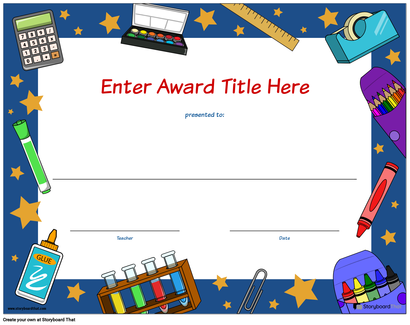 Free Printable Student Award Templates For Teachers