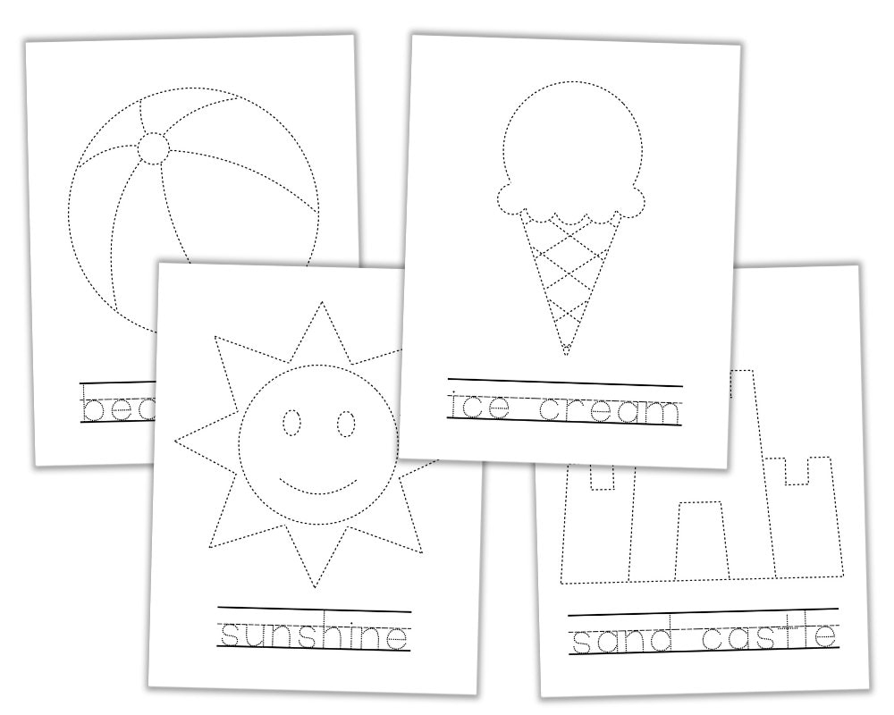 Free Printable Summer Tracing Worksheets For Preschool The Craft at Home Family