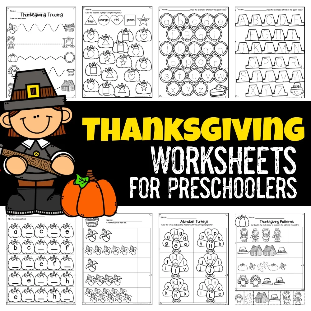 FREE Printable Thanksgiving Worksheets For Preschool FREE Printable Thanksgiving Worksheets For Preschool