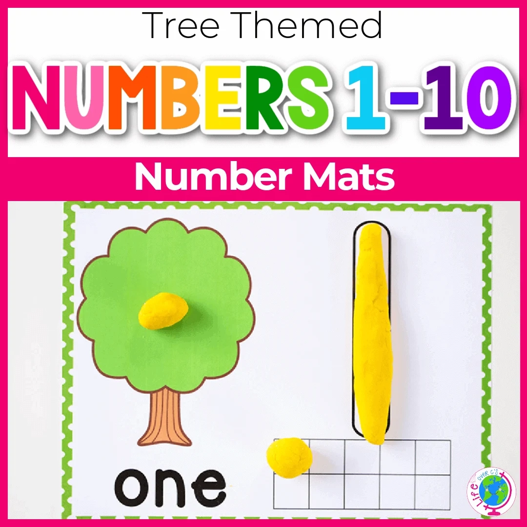 Free Printable Tree Play Dough Number Mats For 1 To 10 Free Printable Tree Play Dough Number Mats For 1 To 10
