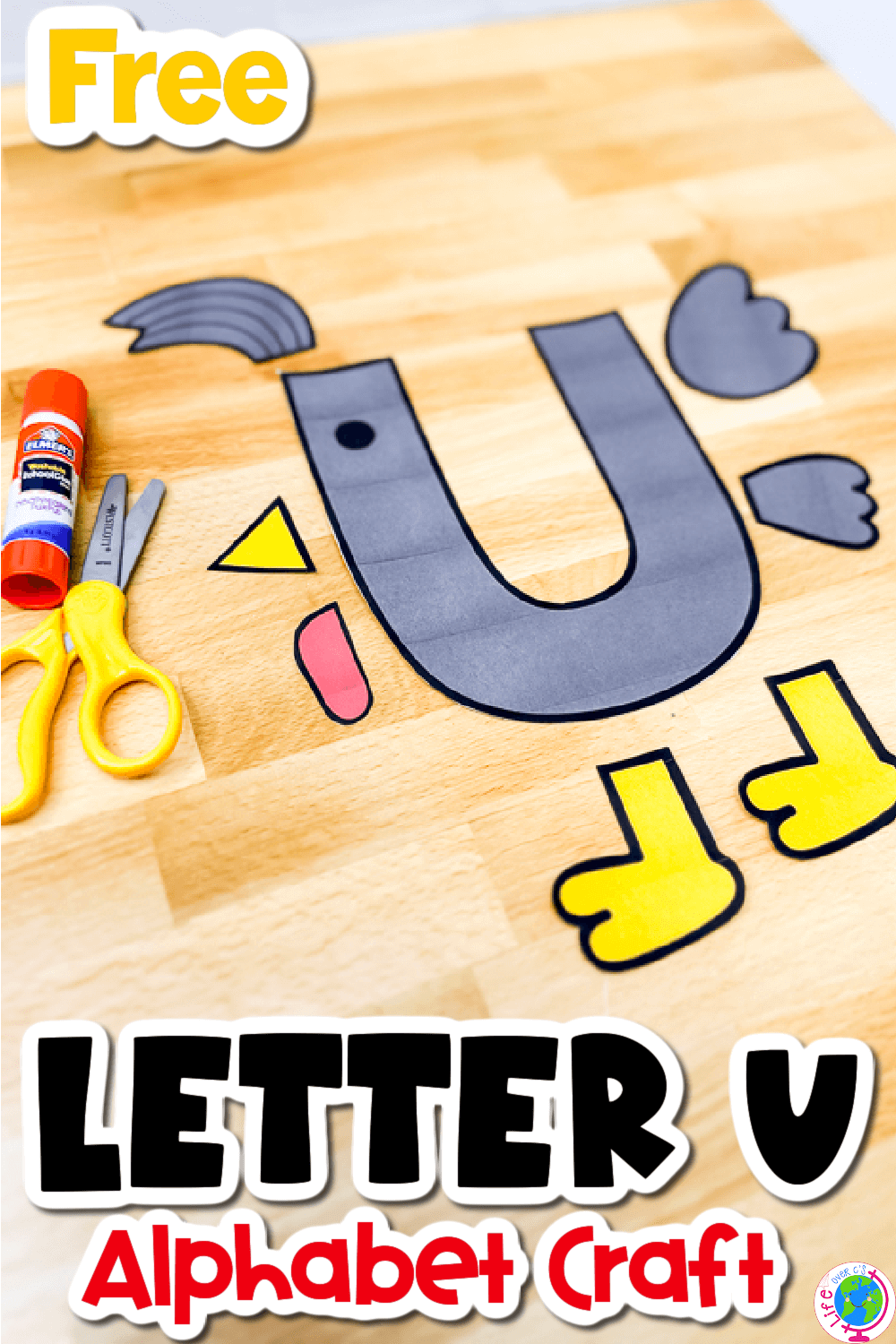 Free Printable Uppercase Letter U Craft Template Life Over C s Free Printable Uppercase Letter U Craft Template Life Over C s