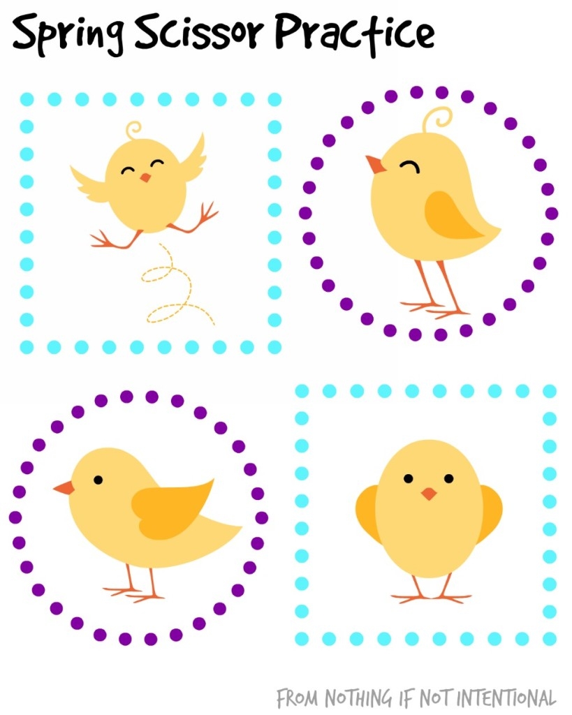 Free Printables Spring Themed Scissor Practice Haute Happenings 2