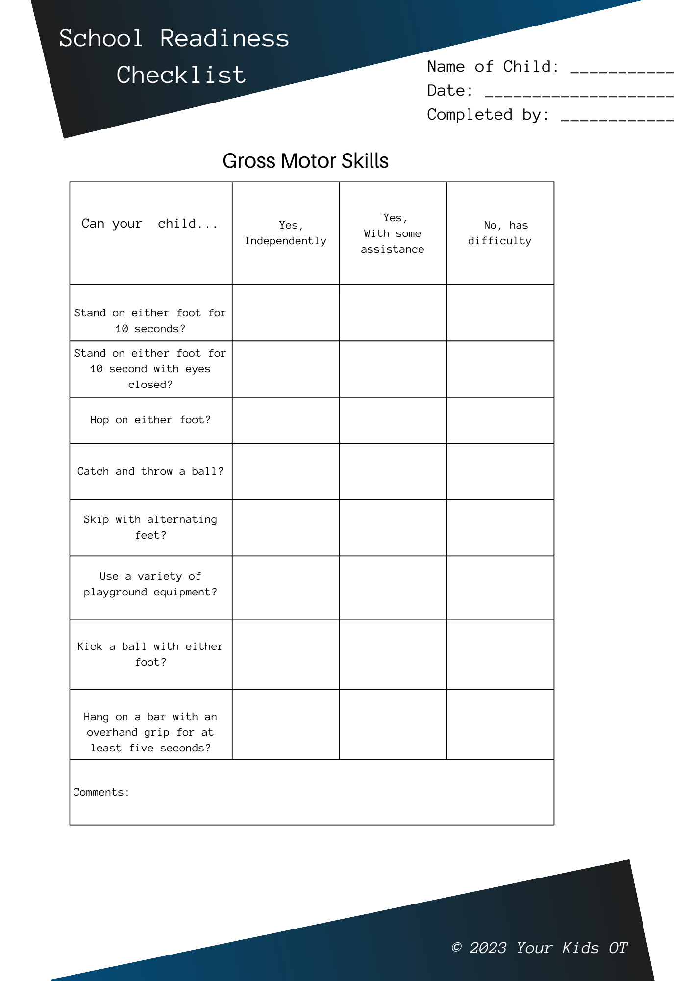 FREE School Readiness Checklist V2 2023 FREE School Readiness Checklist V2 2023