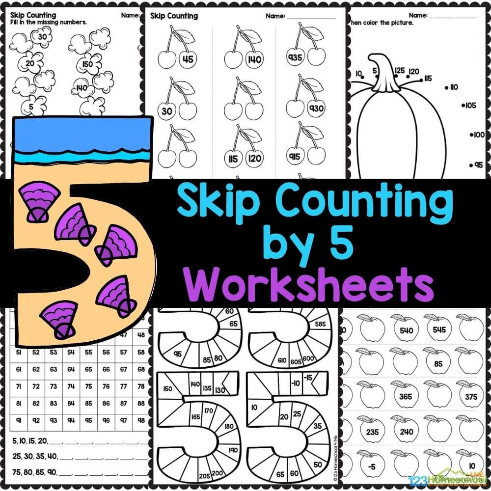 FREE Skip Counting Worksheets And Games
