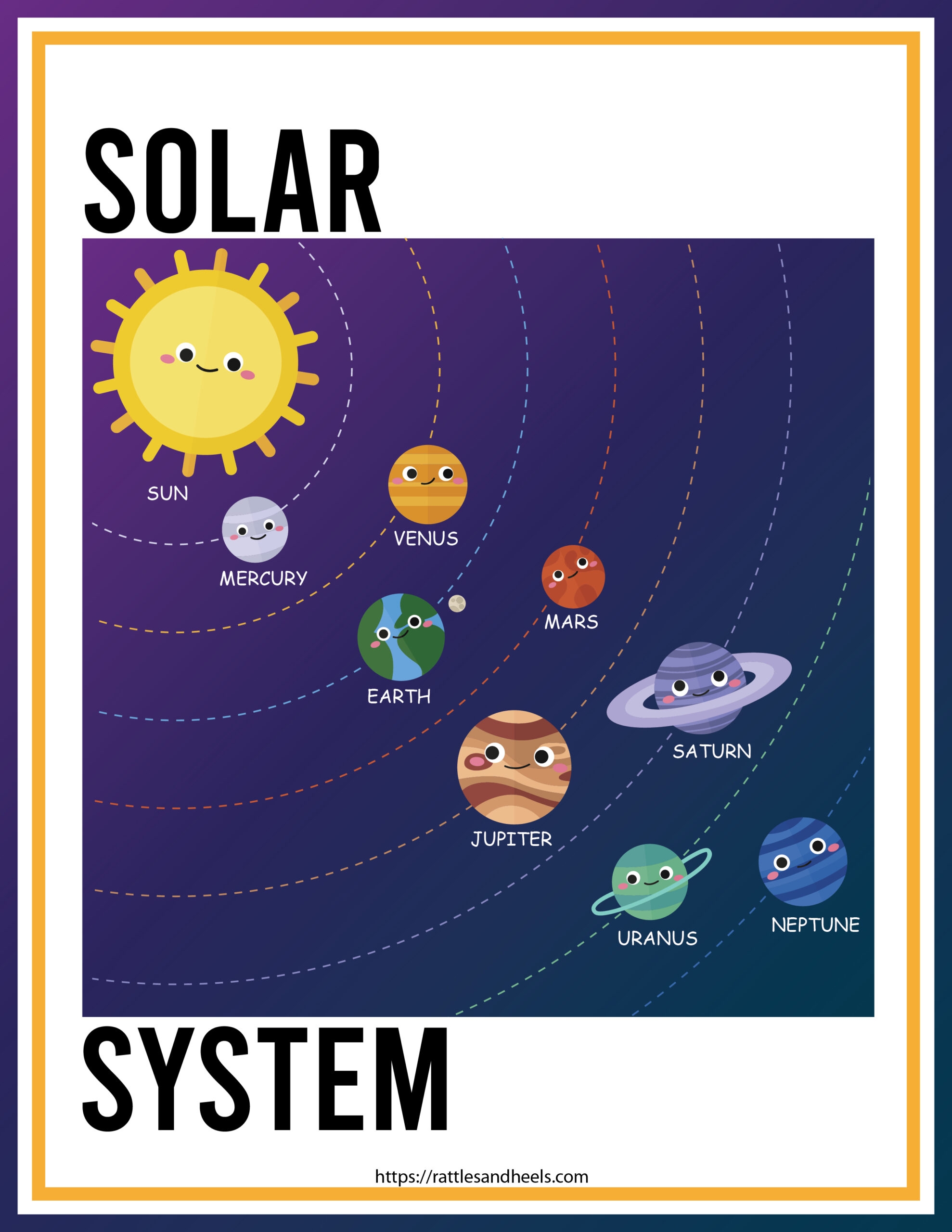 Free Solar System Worksheets PDF Fun Space Printables For Kids Adanna Dill
