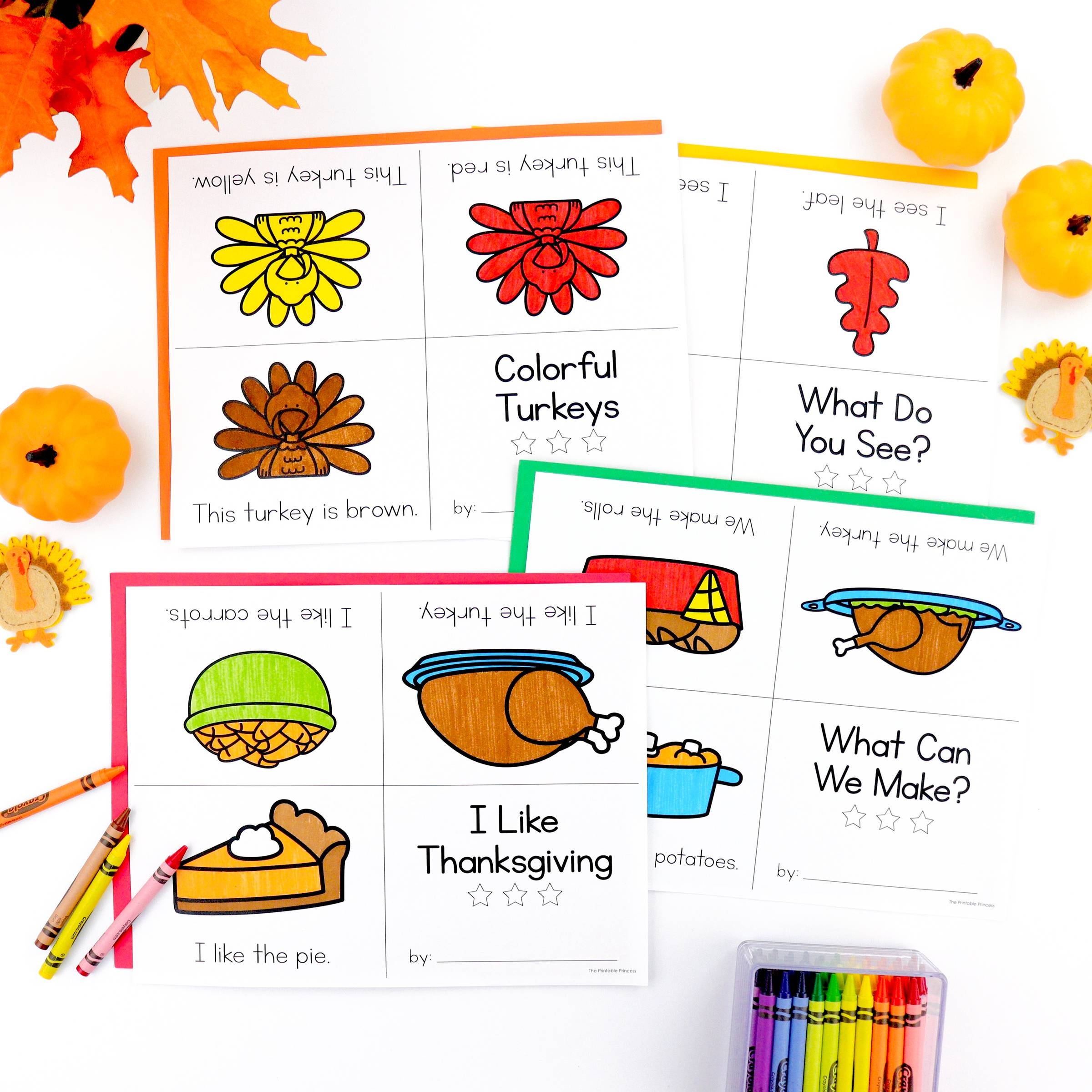 Free Thanksgiving Emergent Readers