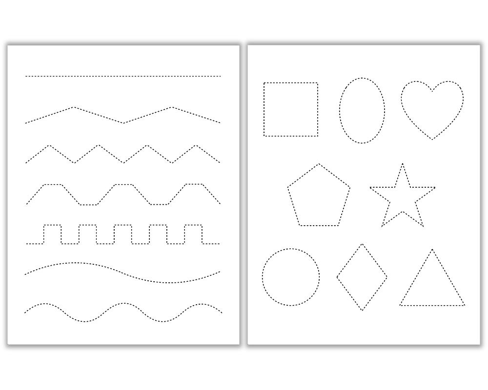 Free Tracing Cutting Worksheets The Craft at Home Family