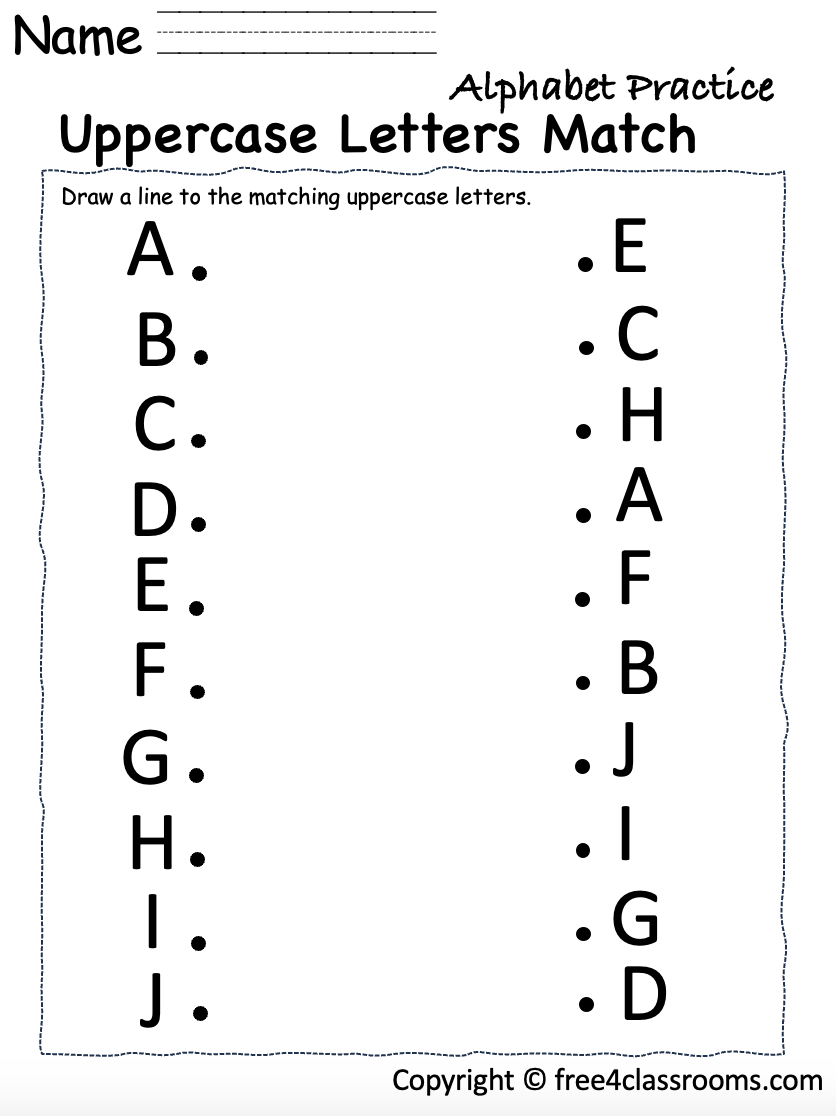 Free Uppercase Letter Practice Free Uppercase Letter Practice