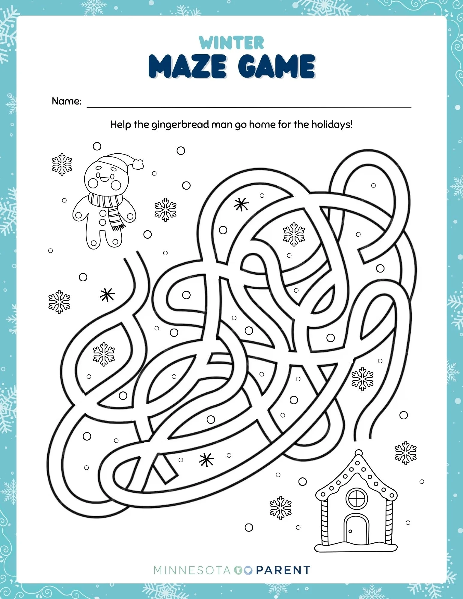 Free Winter Printables And Activity Pages For Kids Free Winter Printables And Activity Pages For Kids