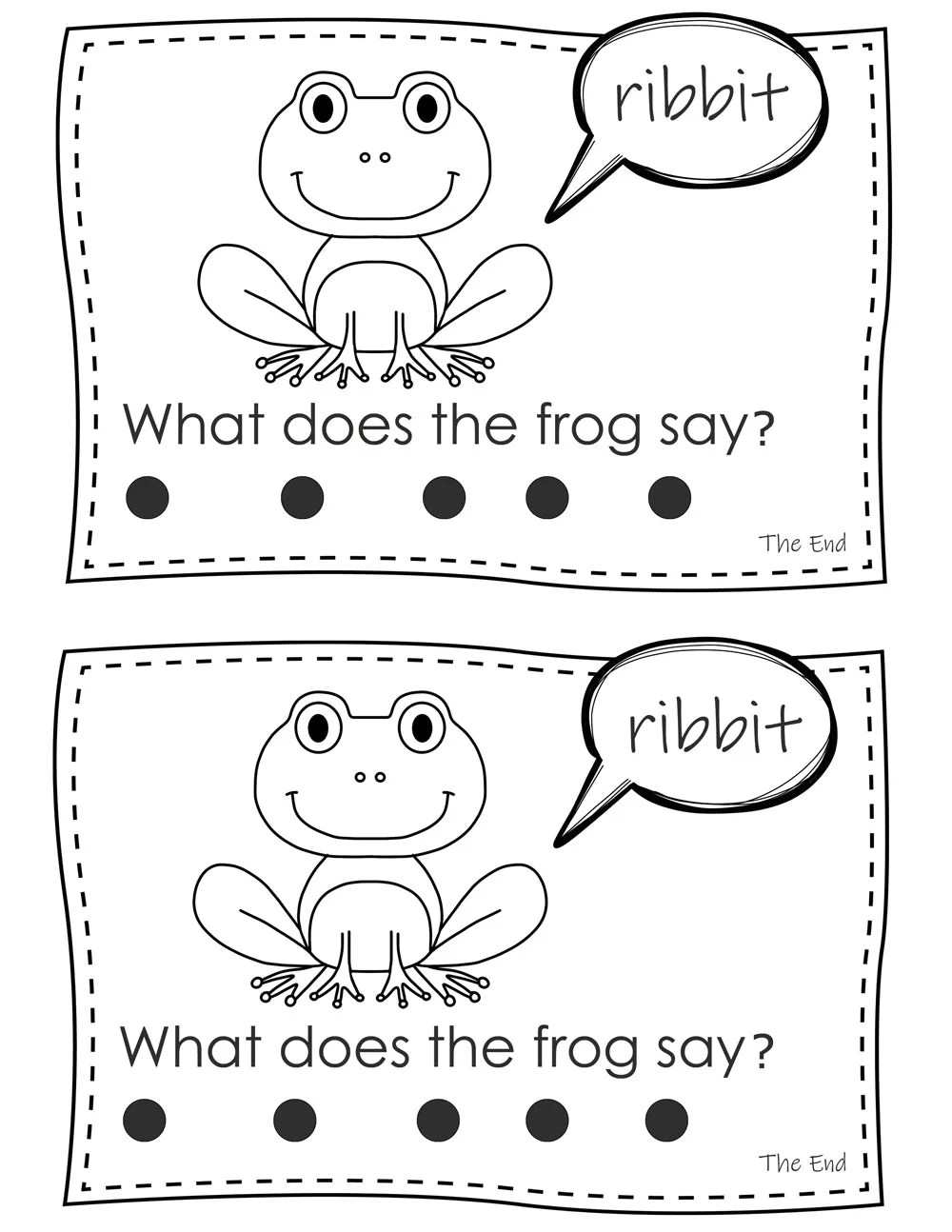 Frog Life Cycle Beginning Readers Mini Book Free Printables Playtime Felts