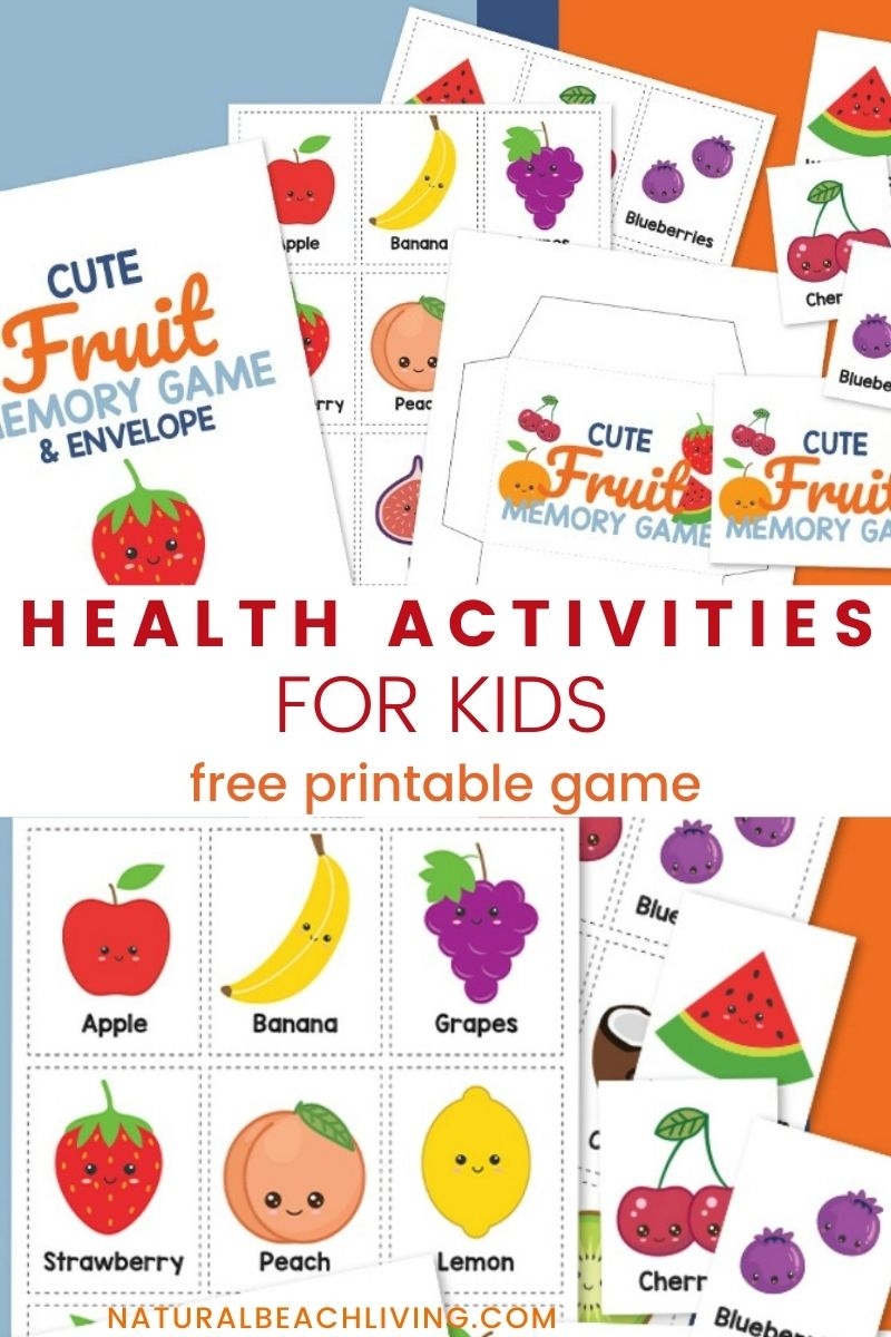 Fruit Matching Game Printable And Healthy Eating Activities For Kids Natural Beach Living