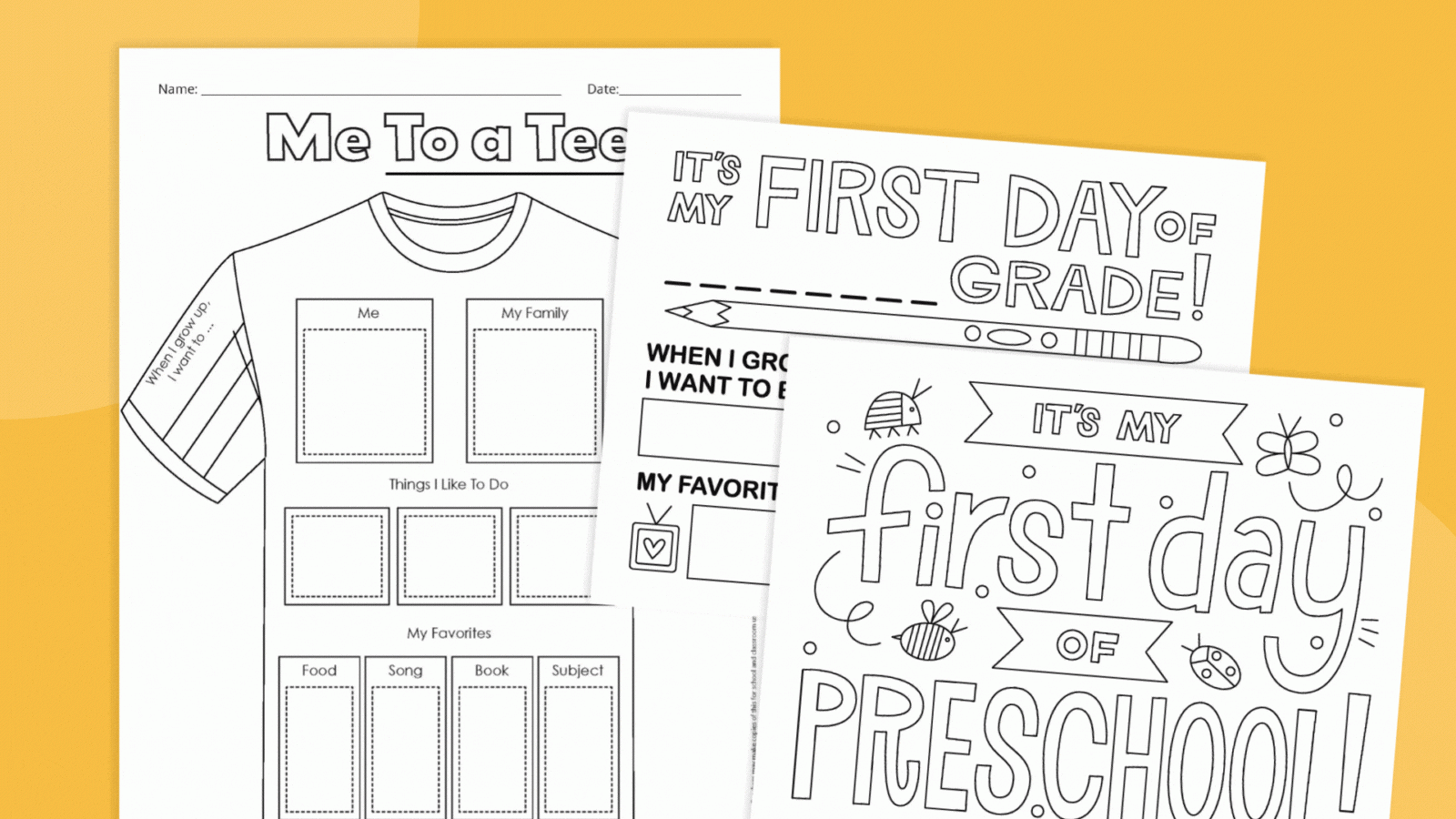 Fun First Day of School Worksheets Free Printables Fun First Day of School Worksheets Free Printables