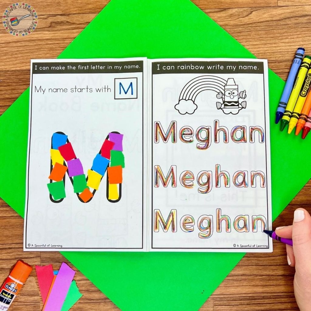 Fun Kindergarten Name Practice Activities A Spoonful Of Learning Fun Kindergarten Name Practice Activities A Spoonful Of Learning