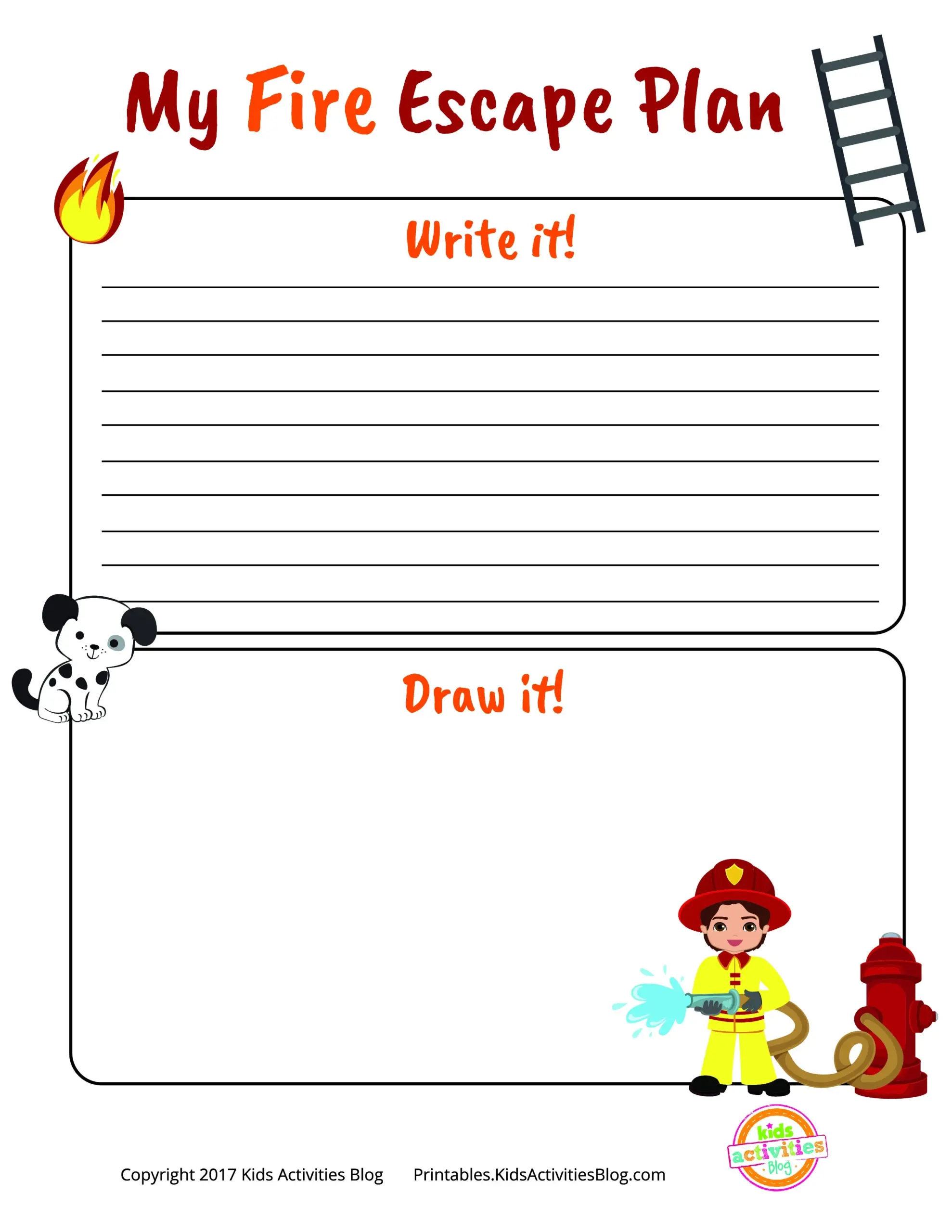 Get This Free Printable Fire Escape Plan To Keep Your Family Safe Get This Free Printable Fire Escape Plan To Keep Your Family Safe