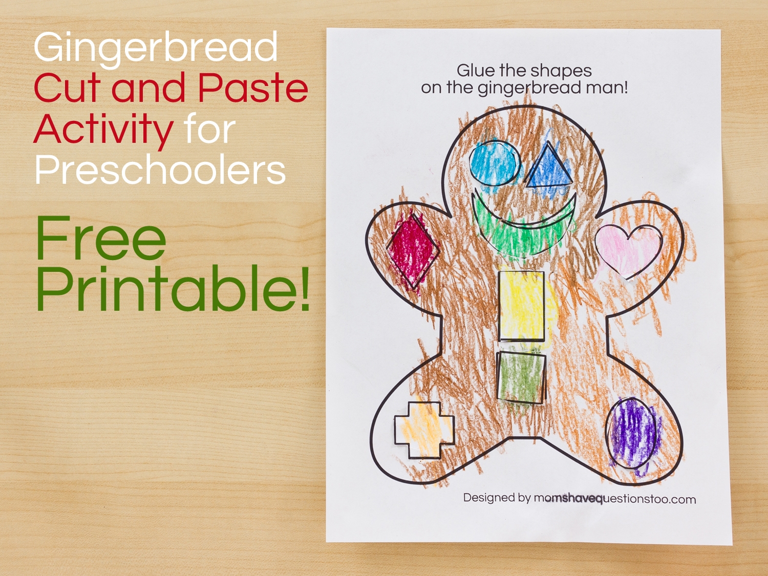 Gingerbread Man Cut And Paste Preschool Activity Moms Have Questions Too Gingerbread Man Cut And Paste Preschool Activity Moms Have Questions Too