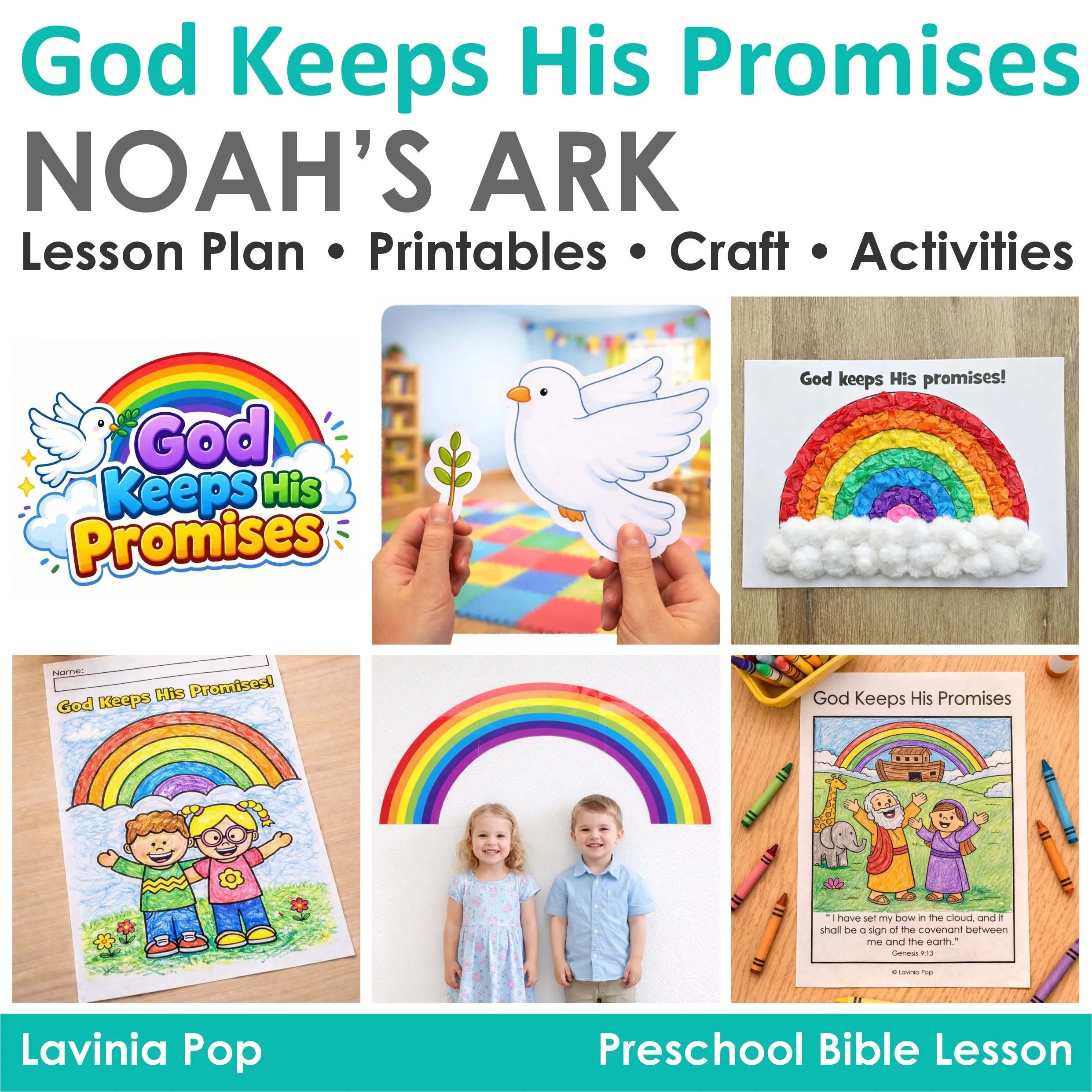 God Keeps His Promises Preschool Bible Lesson Noah Rainbow In My World