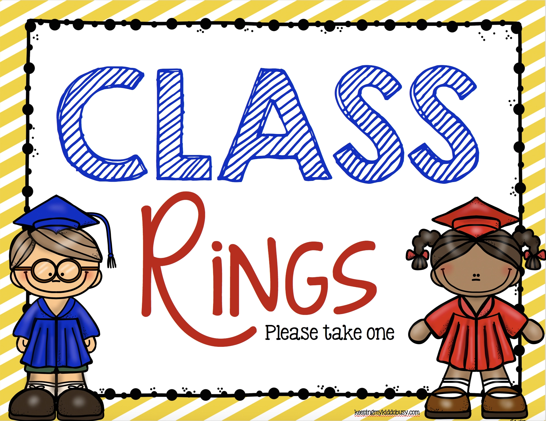 Graduation Class Rings FREE Printable Keeping My Kiddo Busy